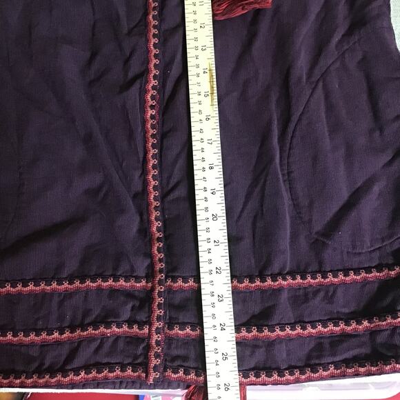Roller Rabbit Women Nyima Plum Boho Peasant Slv Shirt Jacket Sz XS/S NWT - Picture 8 of 9